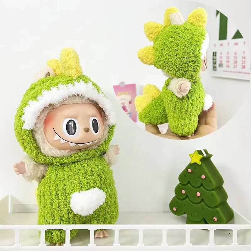 Labubu Keychain Doll Clothes New 15CM Labub Key Holder Doll Clothes Set Accessories Fashion