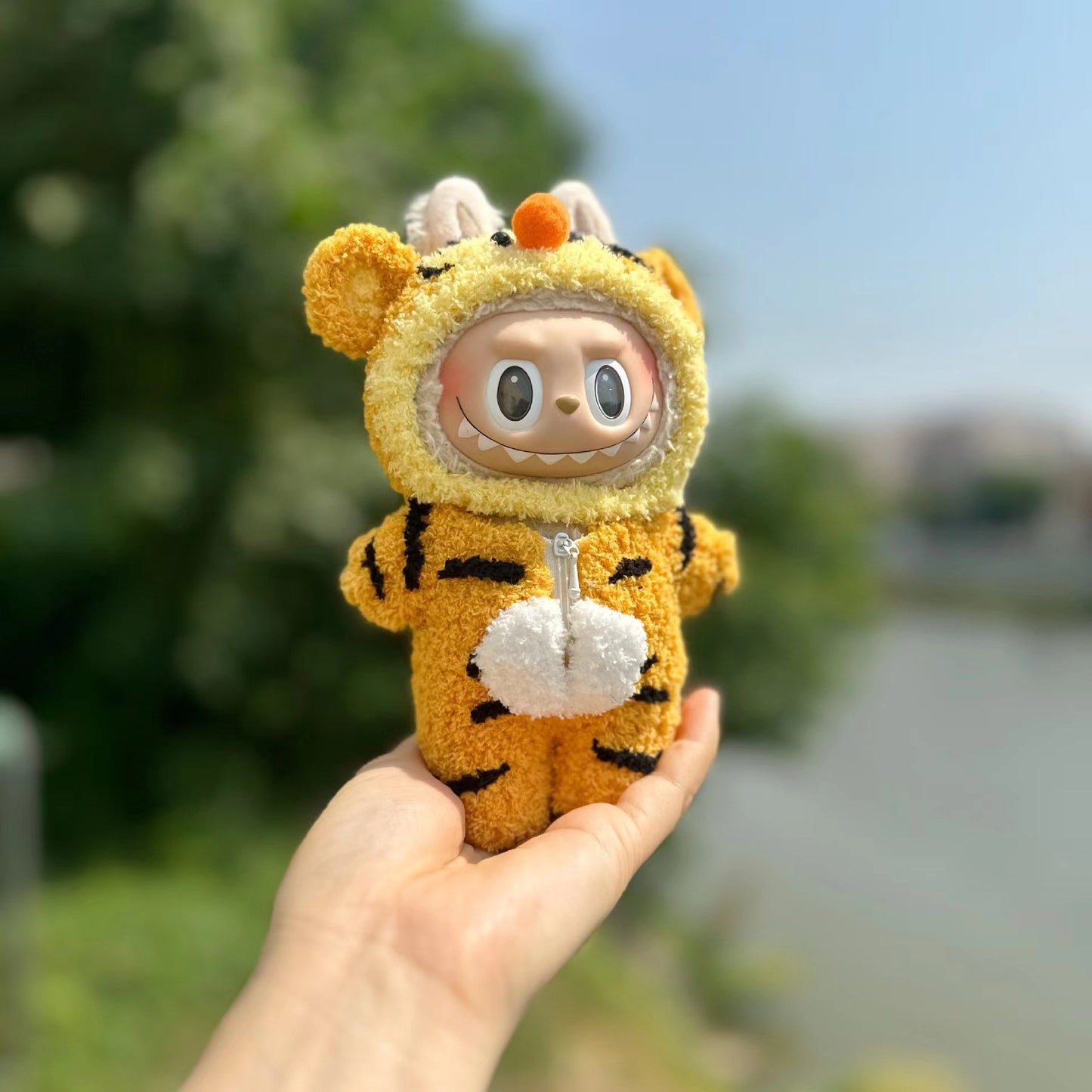 Labubu Keychain Doll Clothes New 15CM Labub Key Holder Doll Clothes Set Accessories Fashion