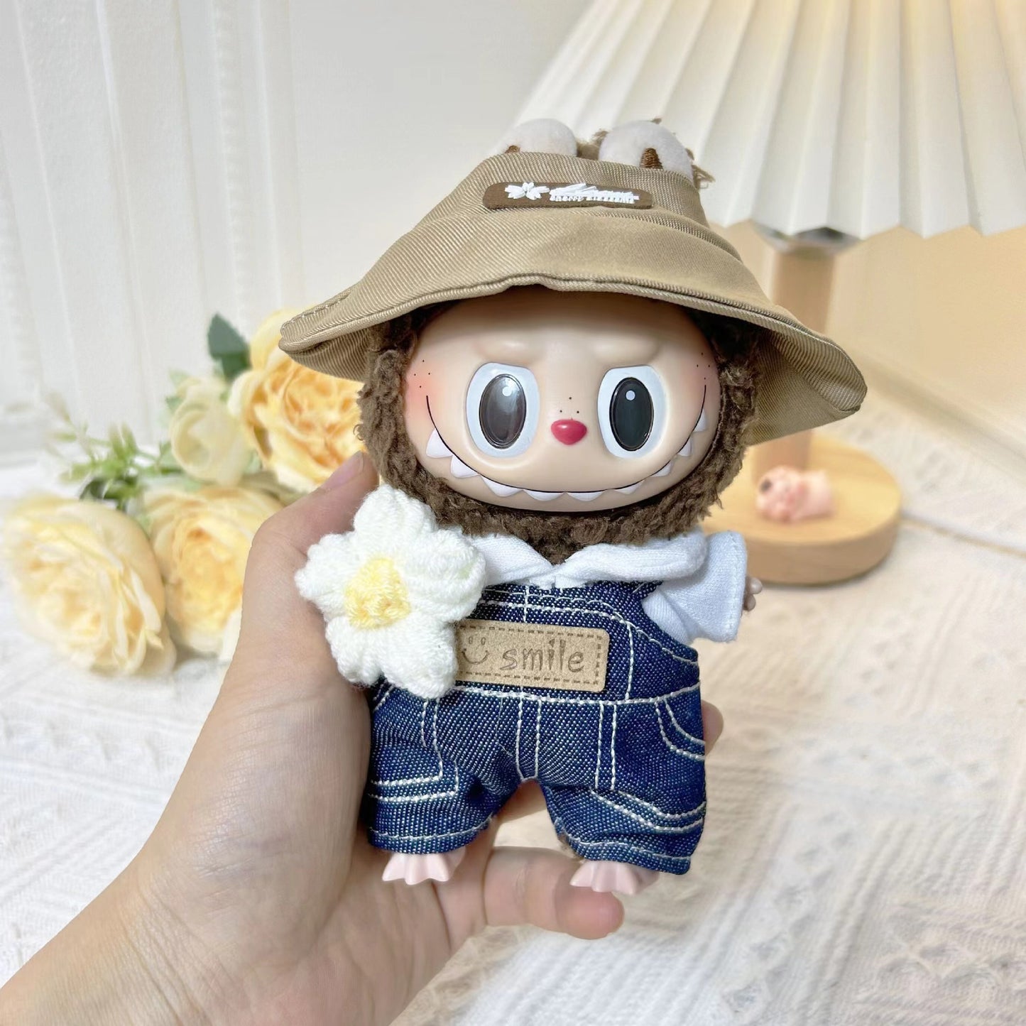 Labubu Keychain Doll Clothes New 15CM Labub Key Holder Doll Clothes Set Accessories Fashion