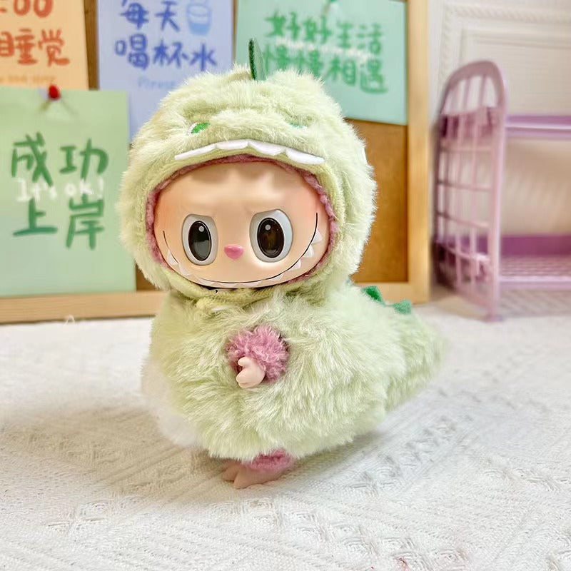 Labubu Keychain Doll Clothes New 15CM Labub Key Holder Doll Clothes Set Accessories Fashion