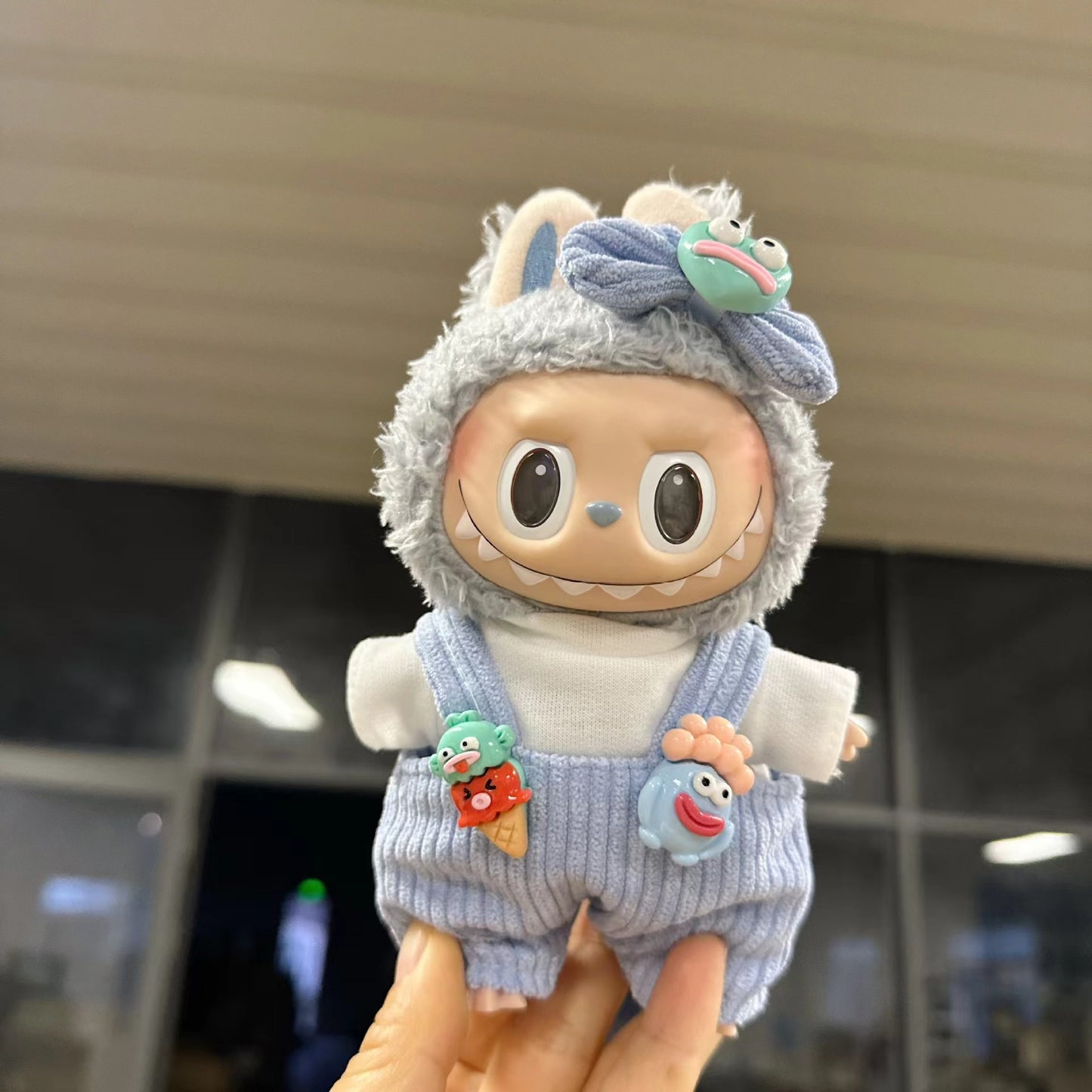 Labubu Keychain Doll Clothes New 15CM Labub Key Holder Doll Clothes Set Accessories Fashion