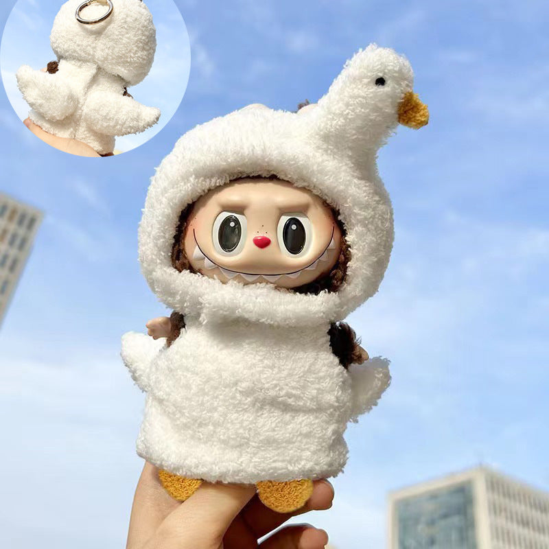 Labubu Keychain Doll Clothes New 15CM Labub Key Holder Doll Clothes Set Accessories Fashion
