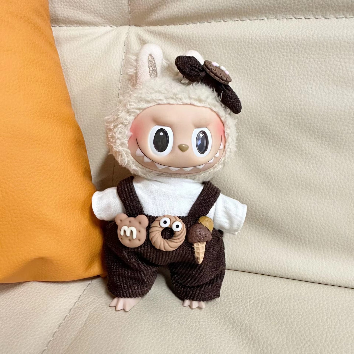 Labubu Keychain Doll Clothes New 15CM Labub Key Holder Doll Clothes Set Accessories Fashion