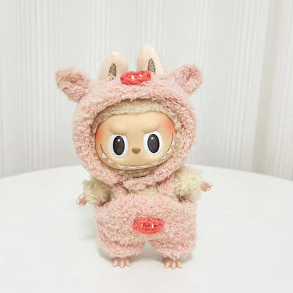 Labubu Keychain Doll Clothes New 15CM Labub Key Holder Doll Clothes Set Accessories Fashion