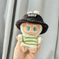 Labubu Clothing Second Generation Keychain Pendant Labubu Sitting Party White and Green Striped Sweater Set