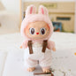 Labubu Sitting Party Doll Clothes Third Generation Cola Vinyl Blind Box Clothes Fisherman Hat Overalls Set