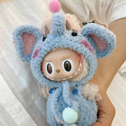 Labubu Keychain Doll Clothes New 15CM Labub Key Holder Doll Clothes Set Accessories Fashion