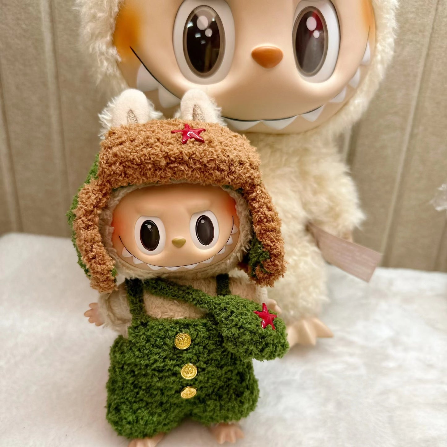 Labubu Keychain Doll Clothes New 15CM Labub Key Holder Doll Clothes Set Accessories Fashion