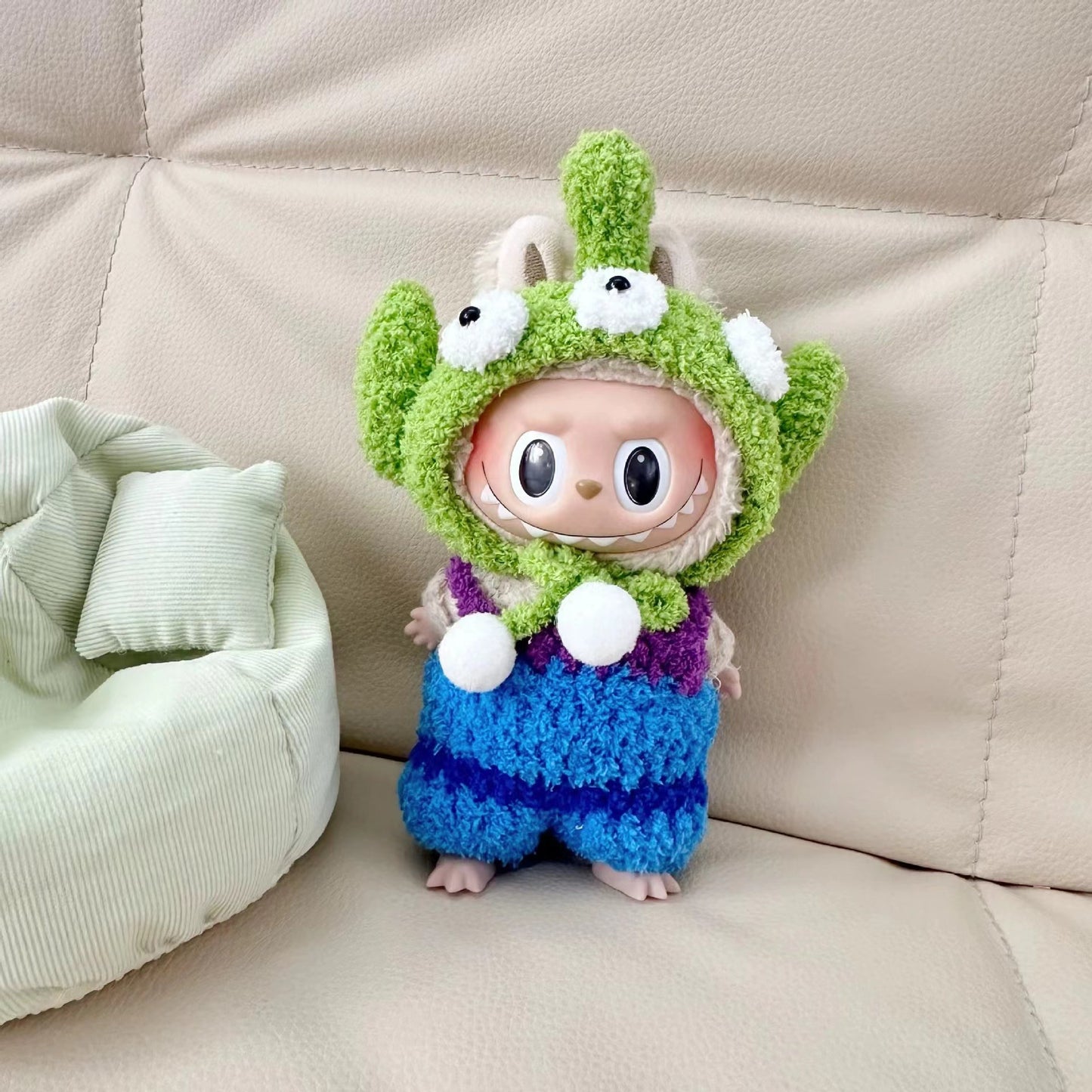 Labubu Keychain Doll Clothes New 15CM Labub Key Holder Doll Clothes Set Accessories Fashion