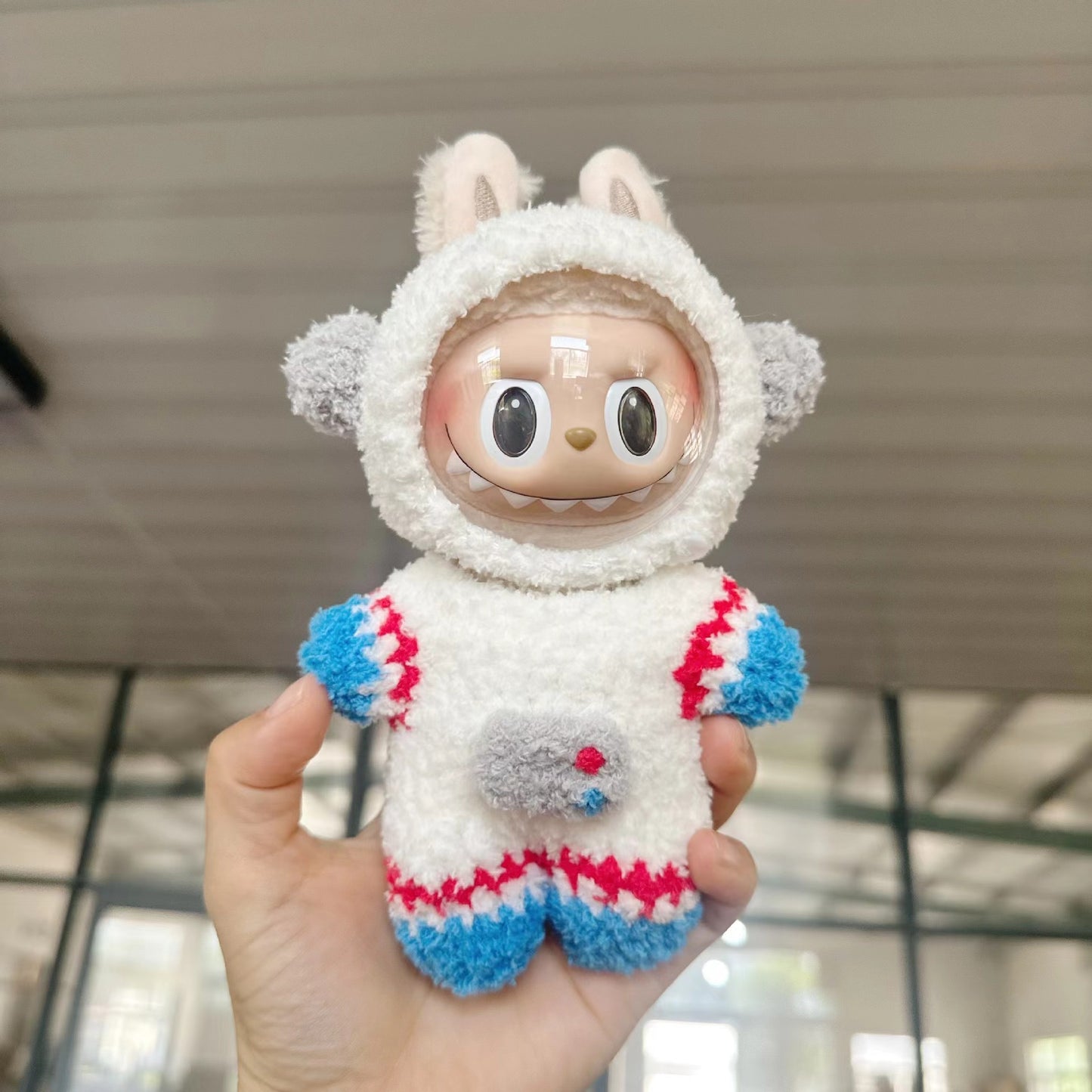 Labubu Keychain Doll Clothes New 15CM Labub Key Holder Doll Clothes Set Accessories Fashion