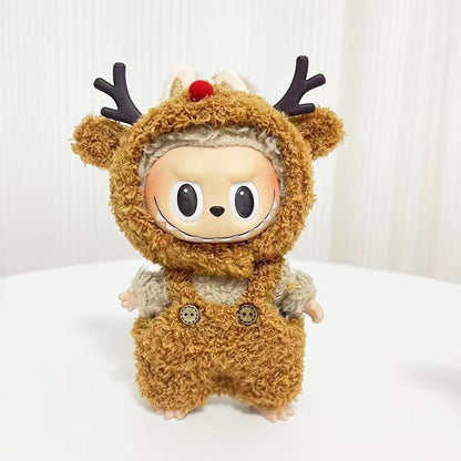 Labubu Keychain Doll Clothes New 15CM Labub Key Holder Doll Clothes Set Accessories Fashion